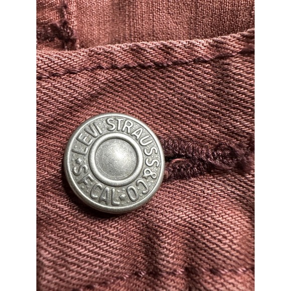 Levi's Men's Straight Jeans in Brick Red - Picture 4 of 13